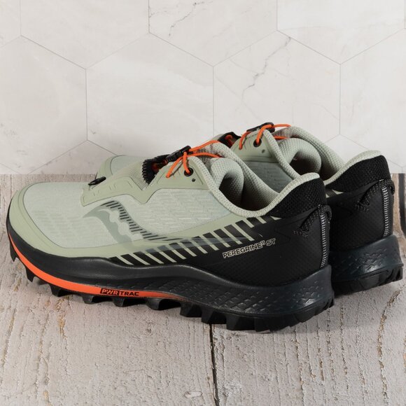 Saucony Men's Peregrine 11 St Trail Running Shoe, Tide/Black, Size 8 - Picture 4 of 14